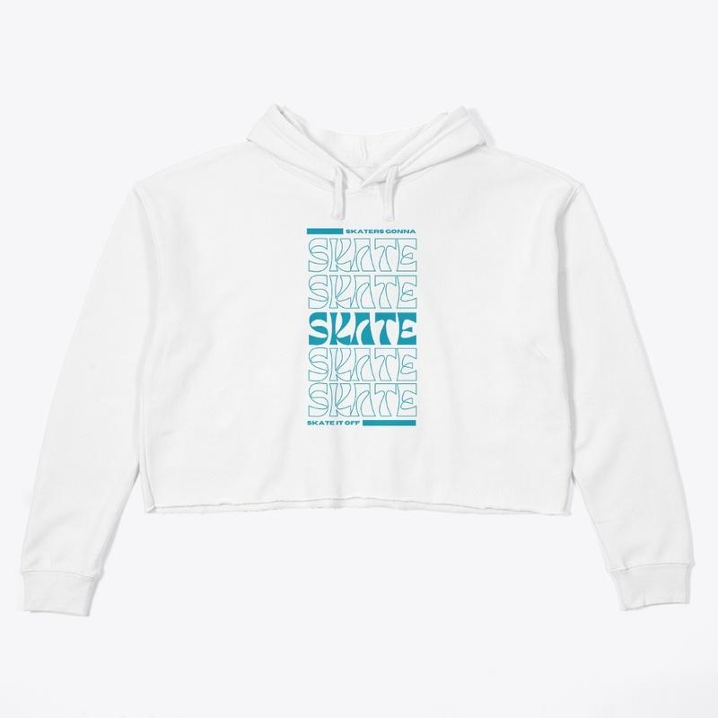 Skater's Gonna Skate Teal/White