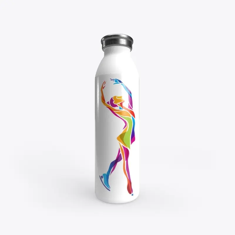 Skating Position Aluminum Water Bottle